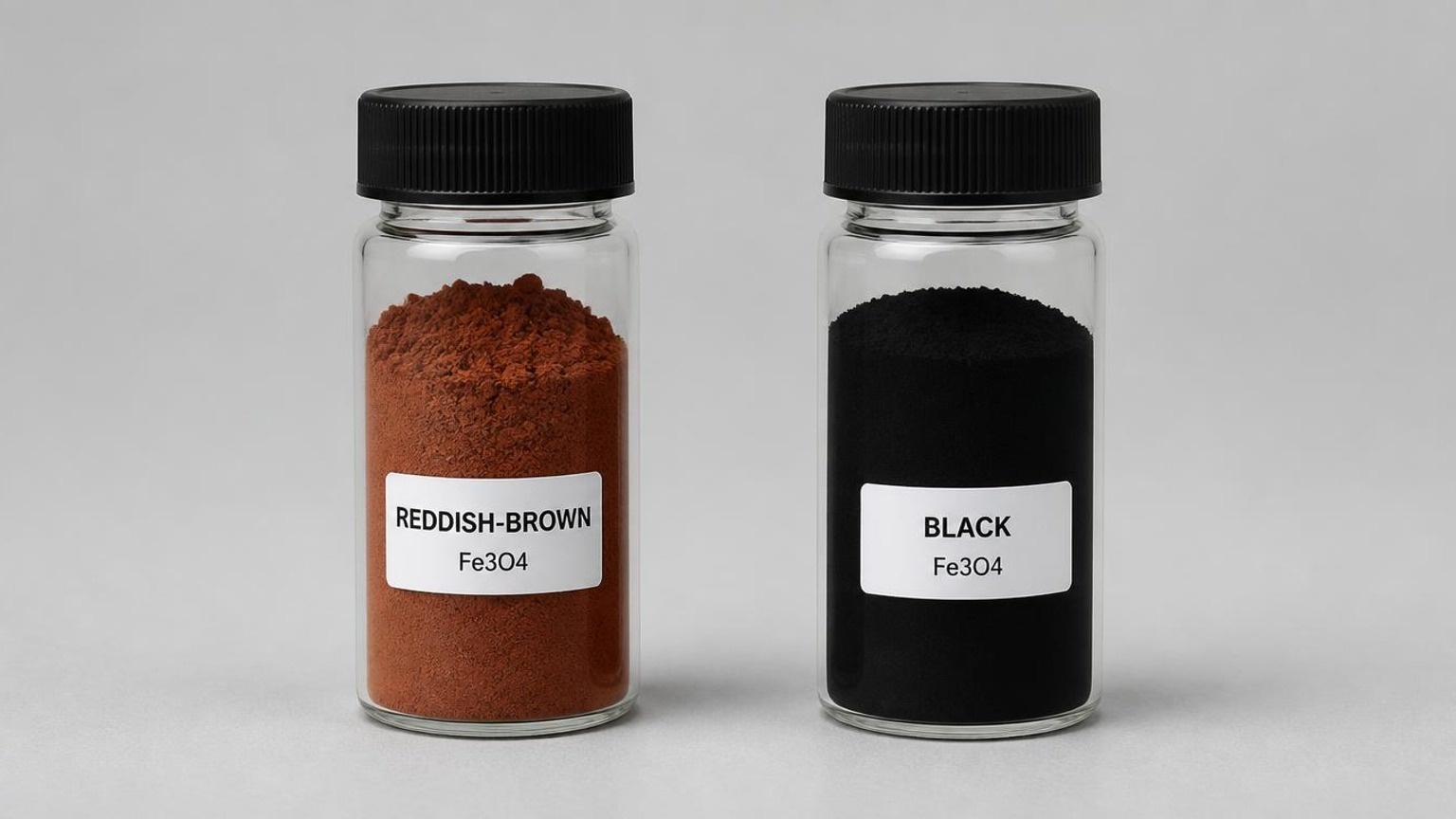 Rötlich-braunes vs. schwarzes Fe₃O₄-Nanopulver für Lithium-Ionen-Batterieanwendungen